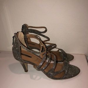 Silver glittery shoes